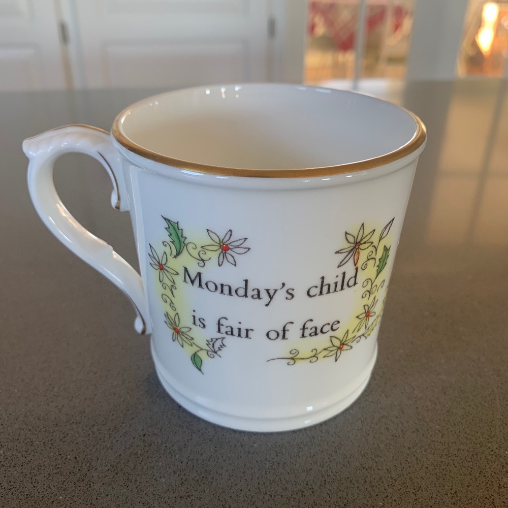 Vintage | Days of the Week Birthday Mug Monday